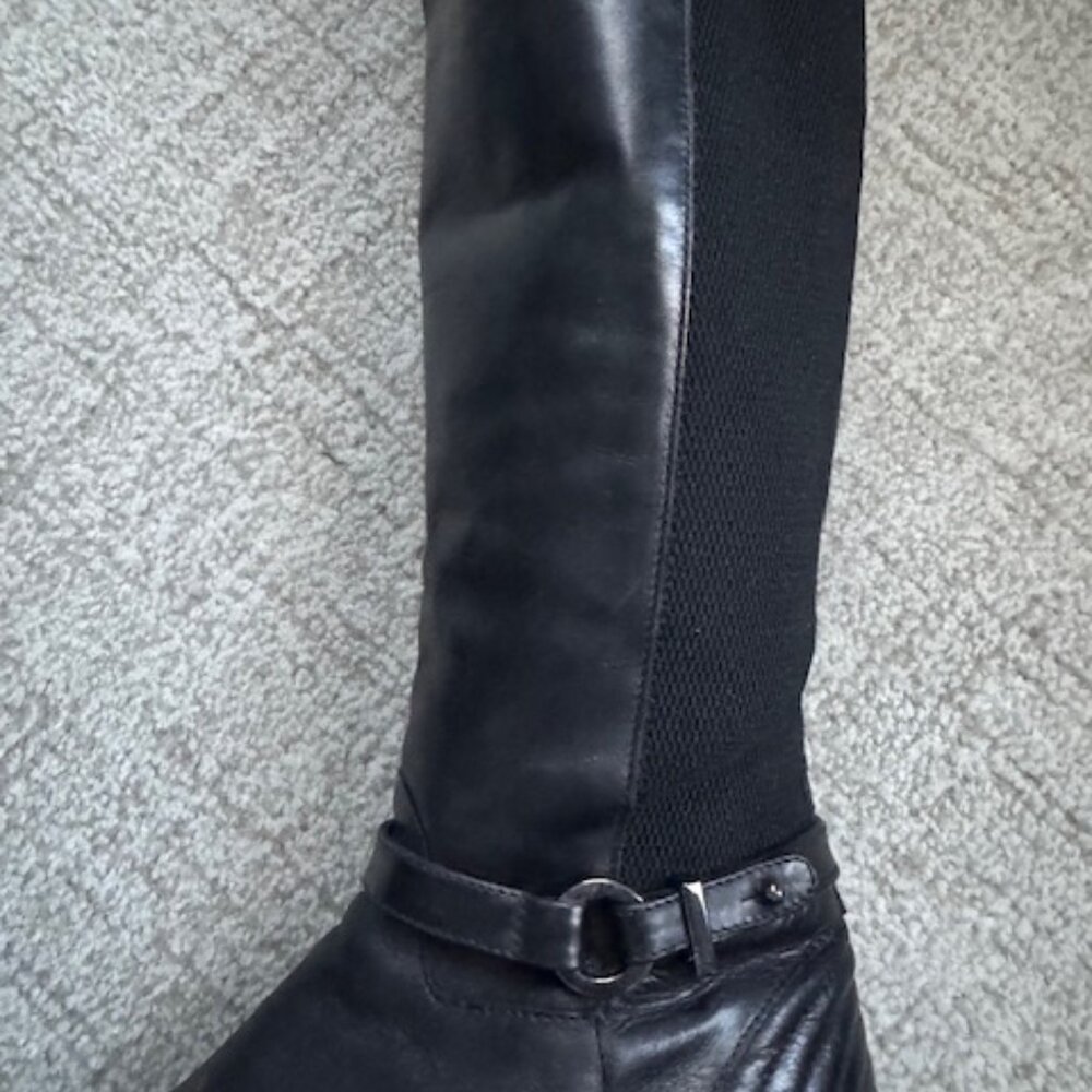 Aquatalia Black Riding Boot